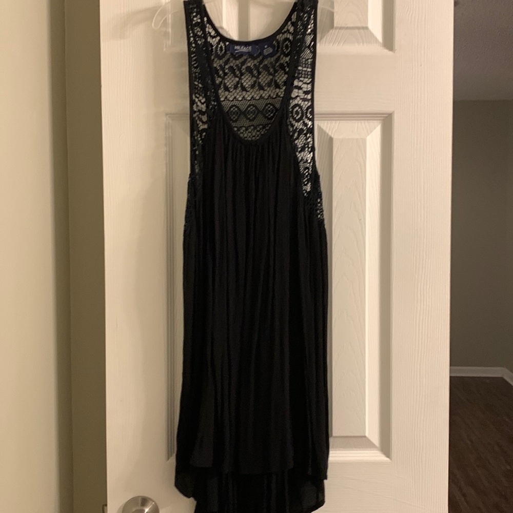Mileage Size 1X Crocheted Back Tank